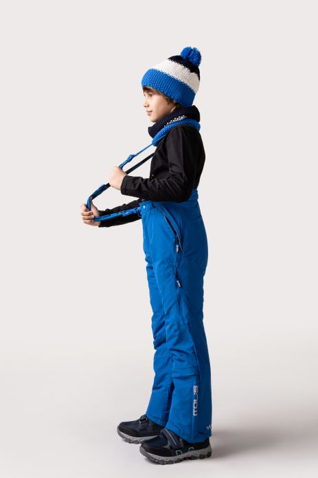 Zimné nohavice modrý lyžiarske s trakmi