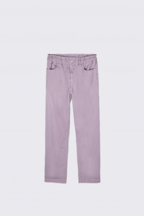 Džínsové nohavice fialové s vysokým pásom 2