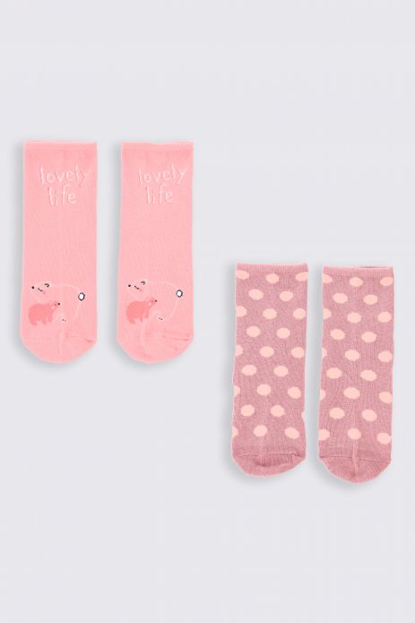 Ponožky růžové 2 pack